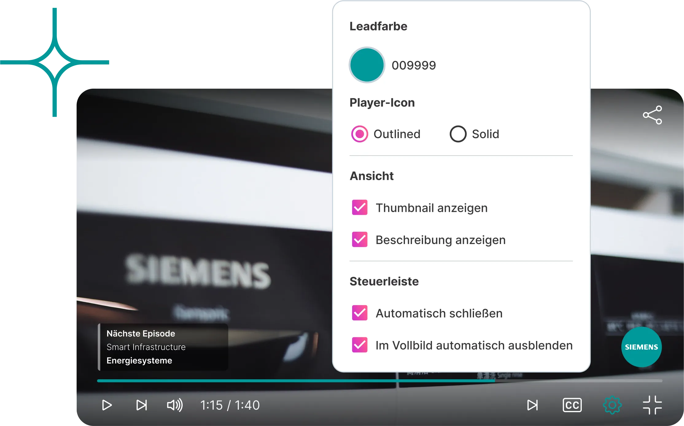 3Q DE Plattform HTML5 Video Player Custom Player